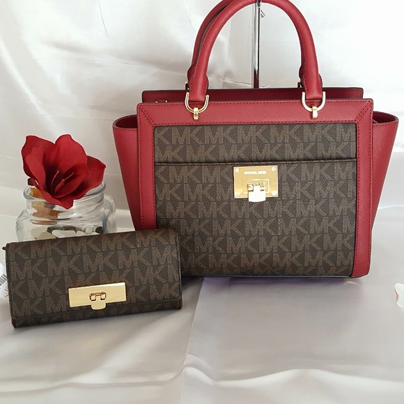 Michael Kors Handbags - NWT Michael Kors Tina Satchel w/ wallet